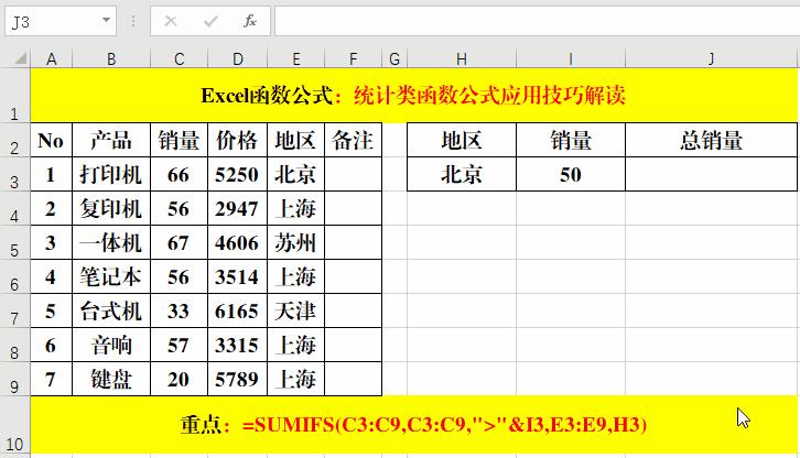 excel统计函数公式使用教程大全,excel统计类函数公式