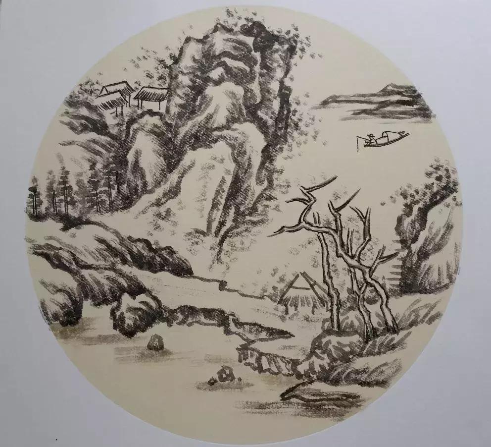 山水画入门怎么画,山水画怎么画水彩
