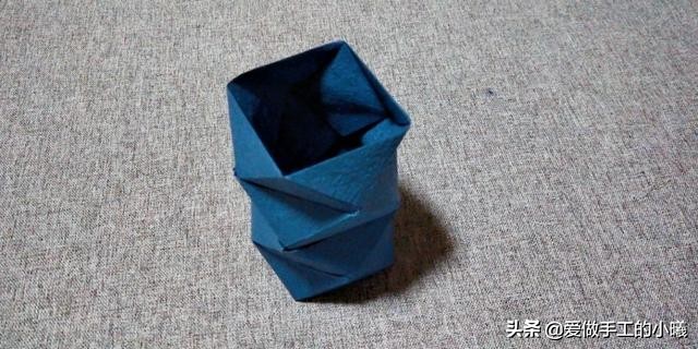 折纸大花瓶简单又漂亮,折纸花瓶高颜值