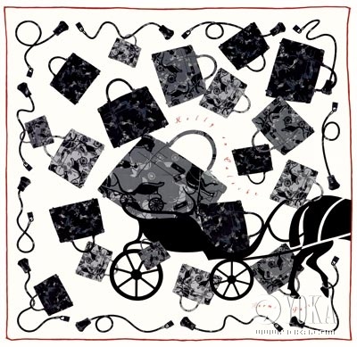 章子怡戴的迪奥围巾,章子怡爱马仕丝巾