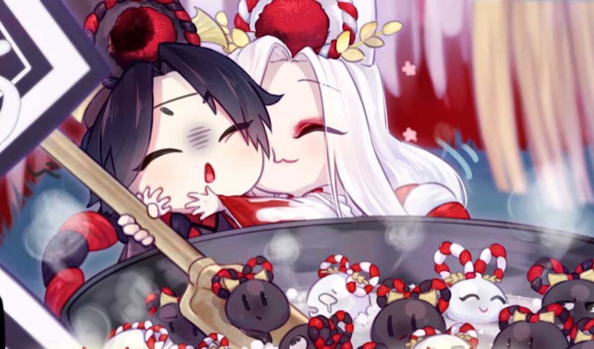 阴阳师：黑白无常索命来，链牵还魂人，趣谈小黑小白前生今世