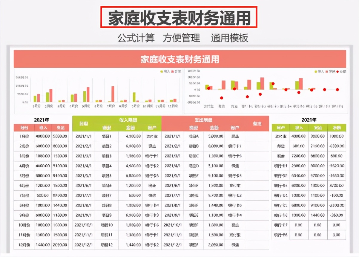 会计做账excel全套表,老会计整理