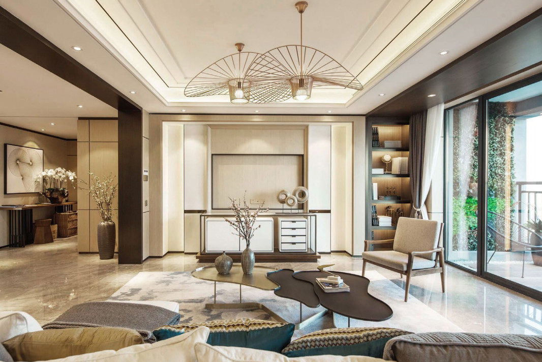 想要家里装修好看,新中式装修哪款木门好看