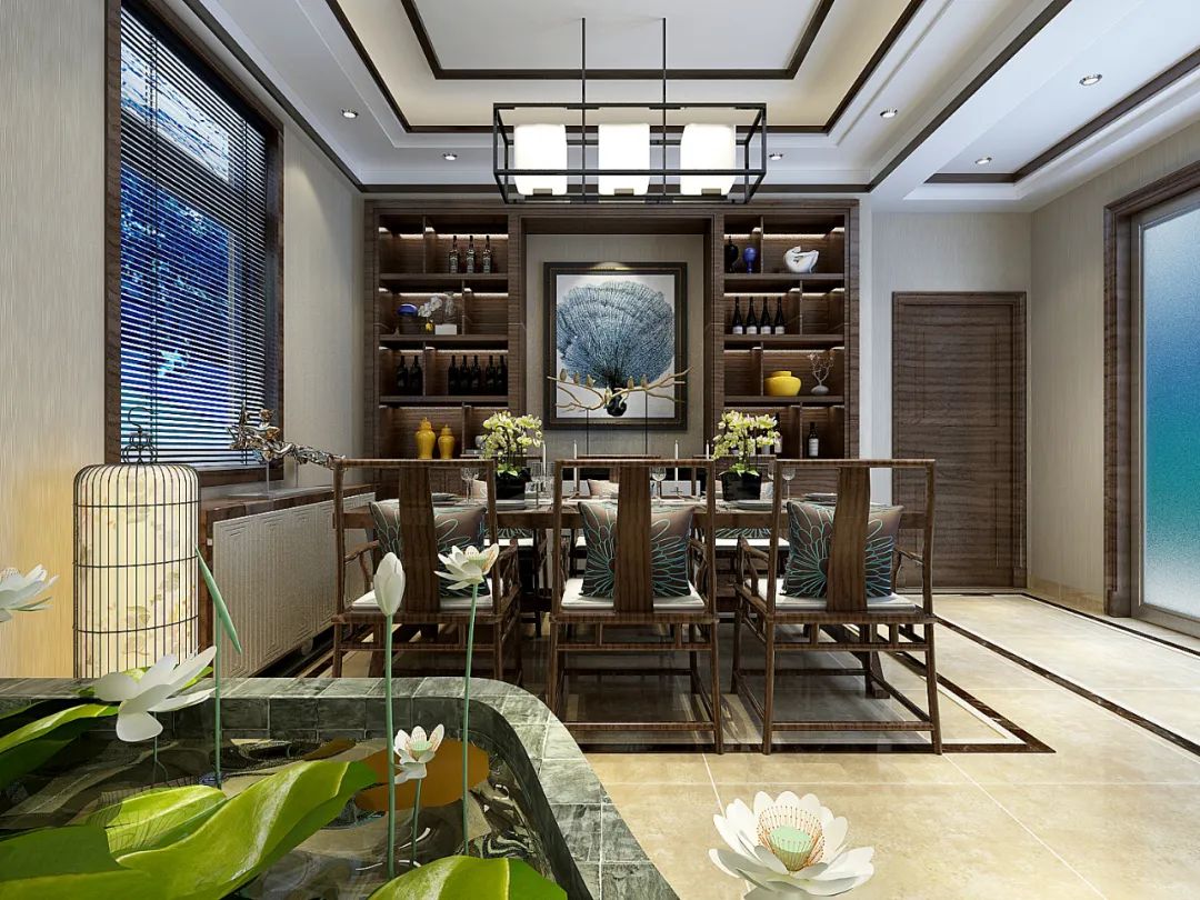 德州运河庭院,新中式庭院别墅装修设计