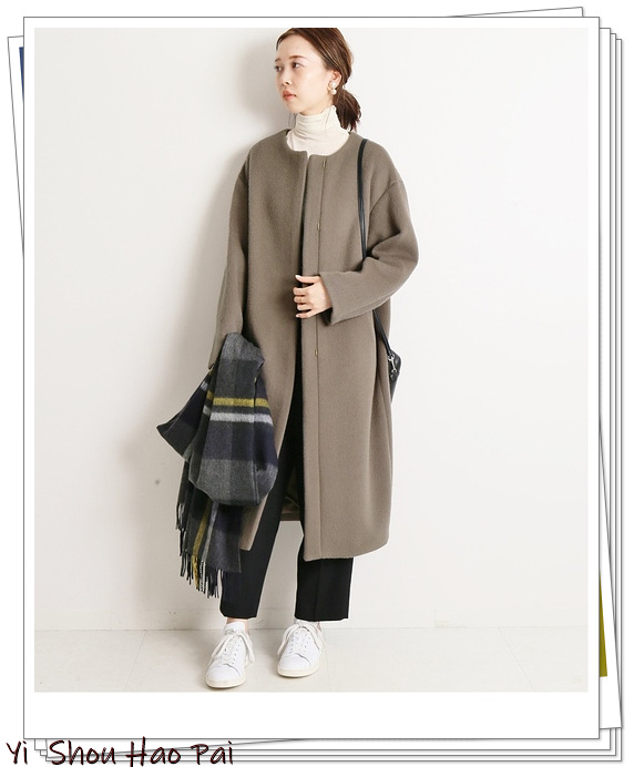 10款纯色系大衣的配色方案,5种颜色大衣25种日系look内搭