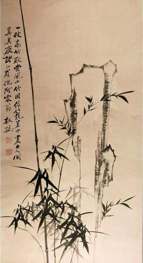 郑板桥听竹图高清大图,郑板桥竹子画欣赏三百字