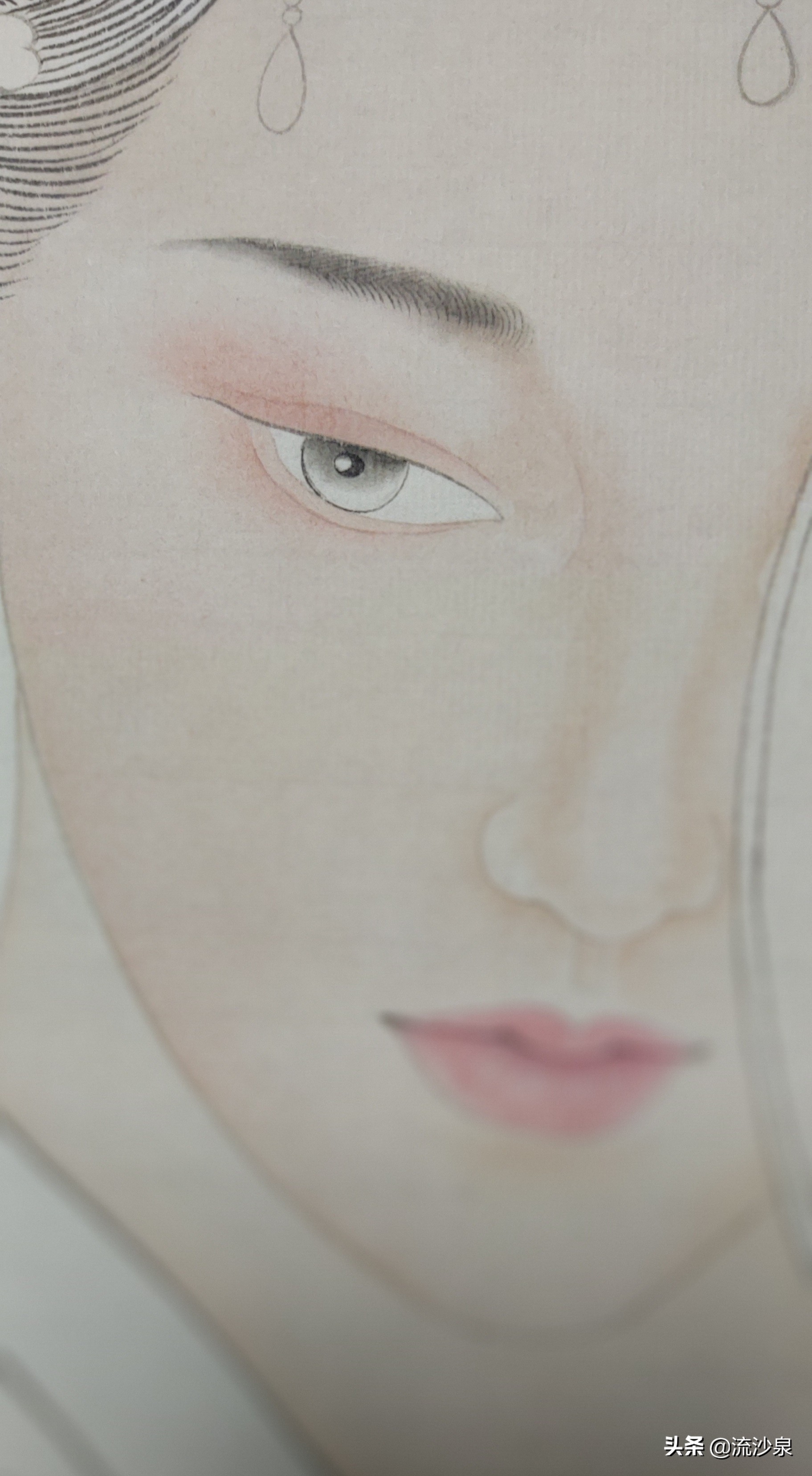 工笔荷花染色步骤图解,工笔仕女技法图解