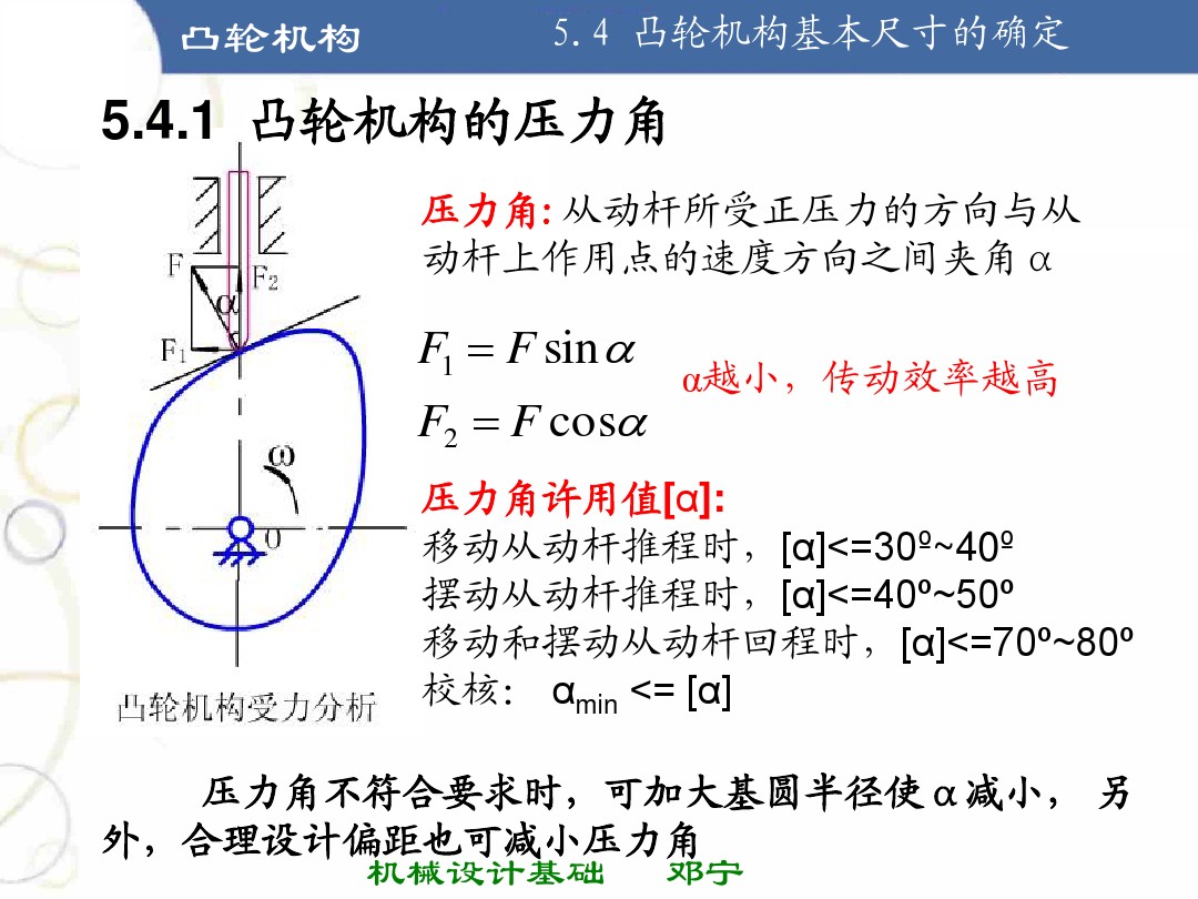 凸轮机构基础知识介绍，共46页图文，可以先初步了解一下