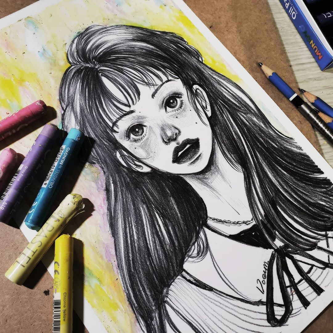 一支铅笔画素描风景,一支铅笔画出来的画