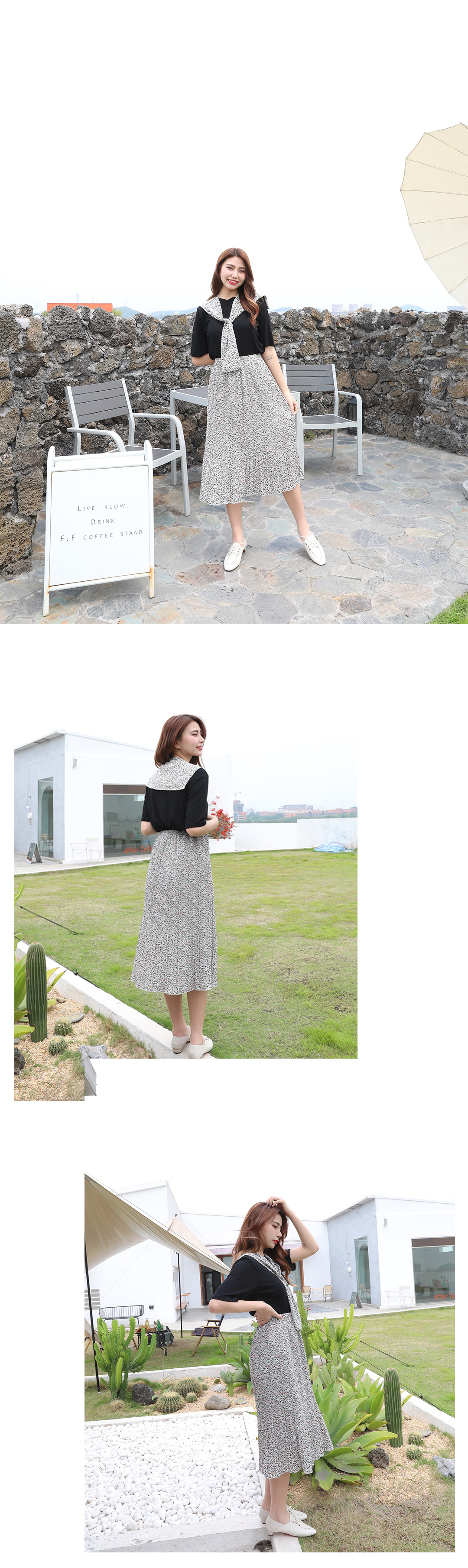 真·人间甜妹，丹比奴甜心碎花裙穿搭指南