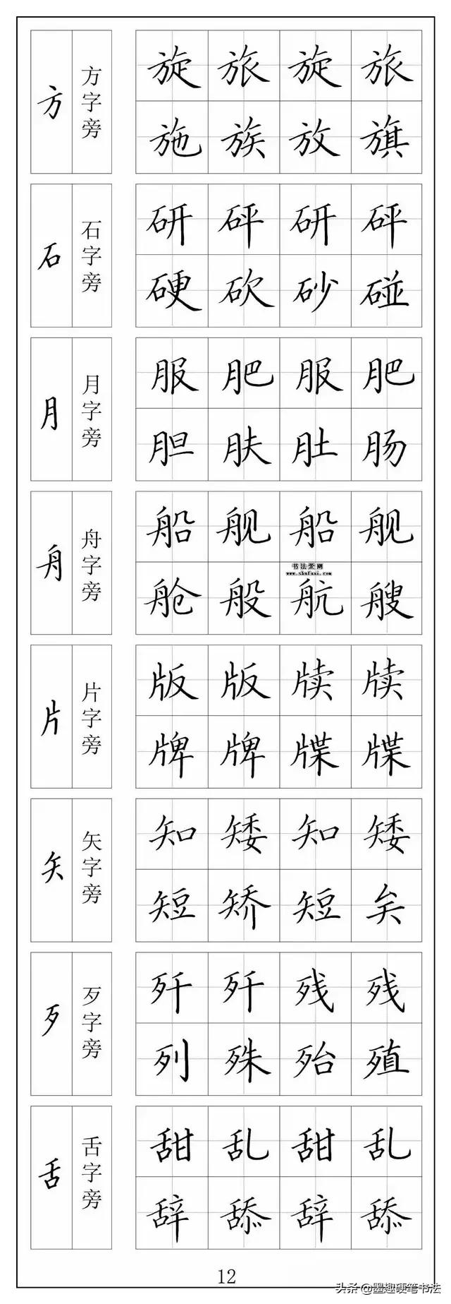 硬笔行书入门字帖推荐,初学硬笔书法字帖推荐书目