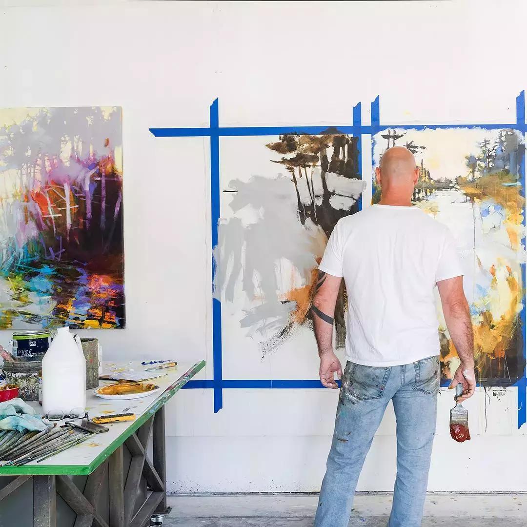 三个画家笔下的雪景,三位油画家的风景画