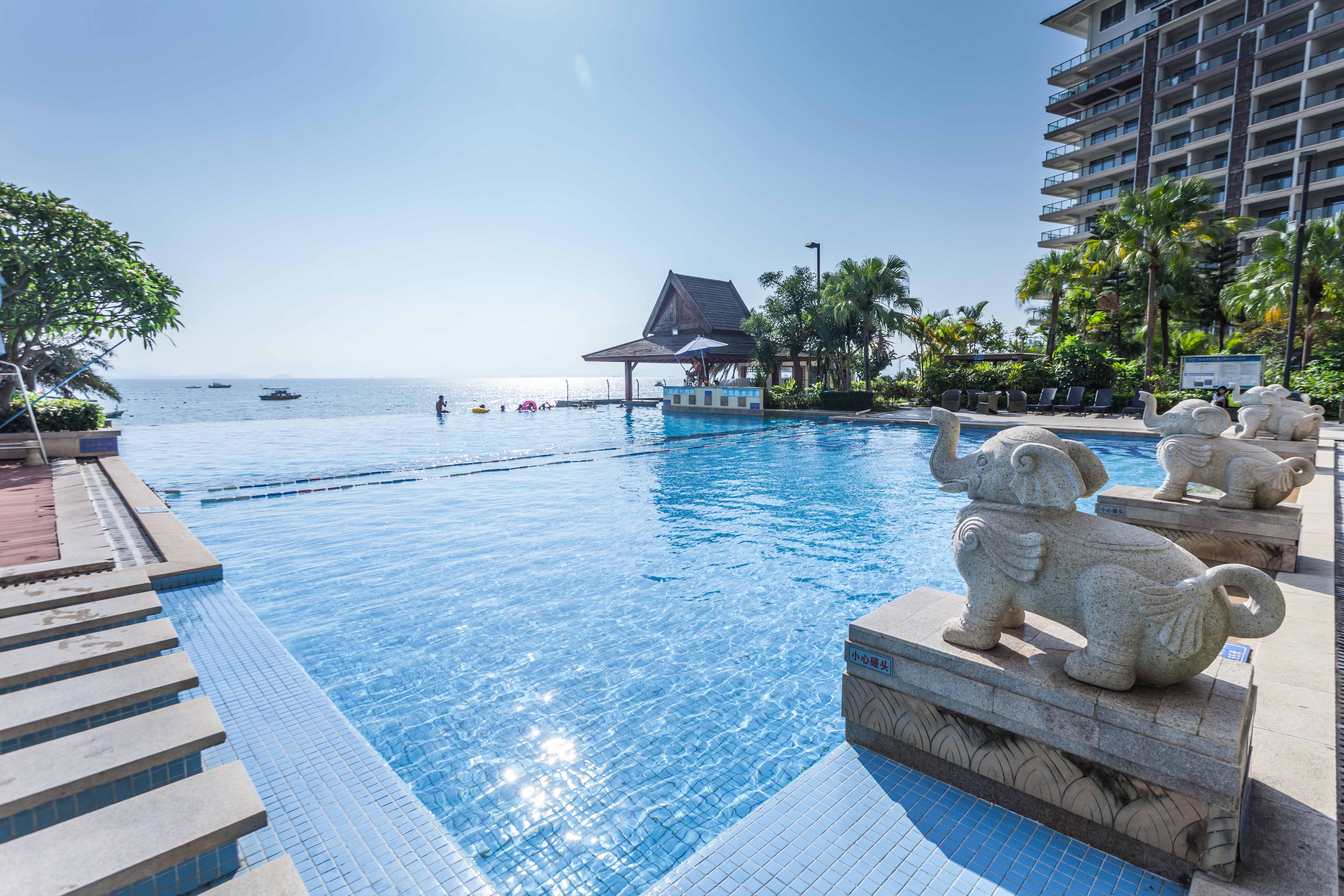 惠州沙滩度假,无边海景泳池