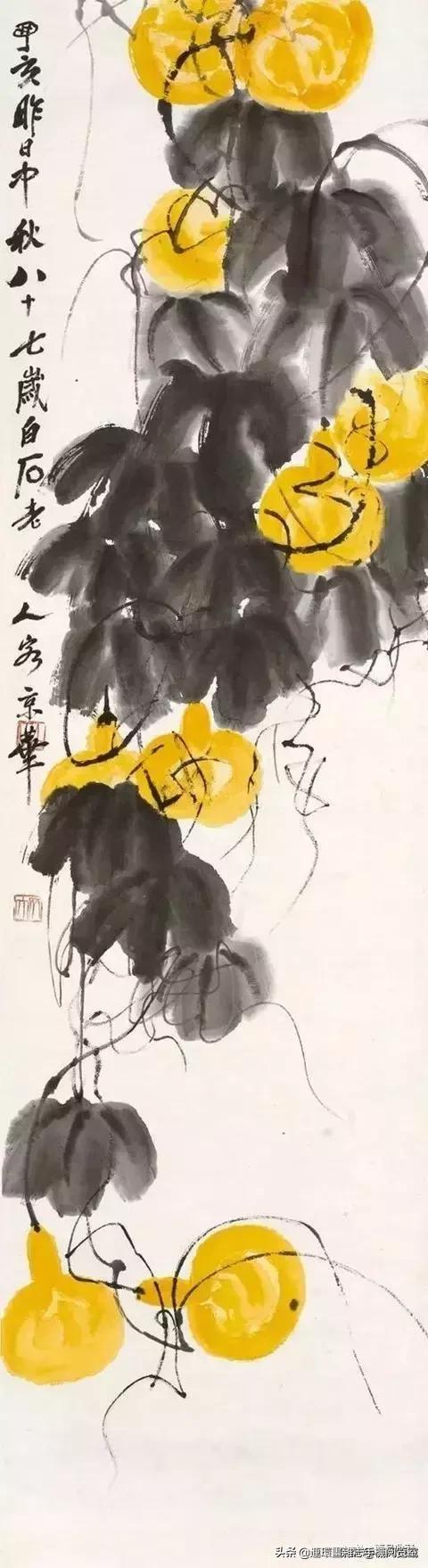 齐白石葫芦精品图片,齐白石葫芦国画
