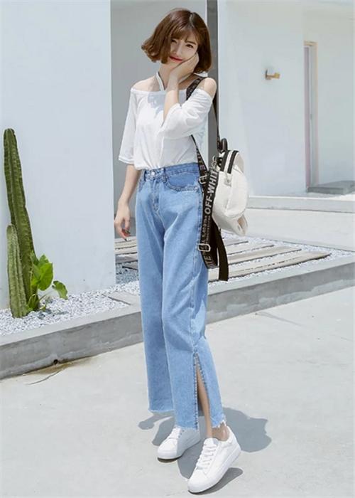 直筒牛仔裤裙穿搭夏季,仙气飘飘的显瘦仙女裙裤推荐