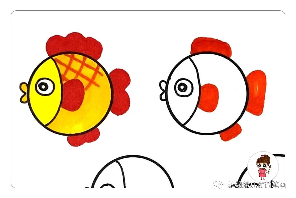 如何画100种小鱼简笔画,简单漂亮的小鱼简笔画