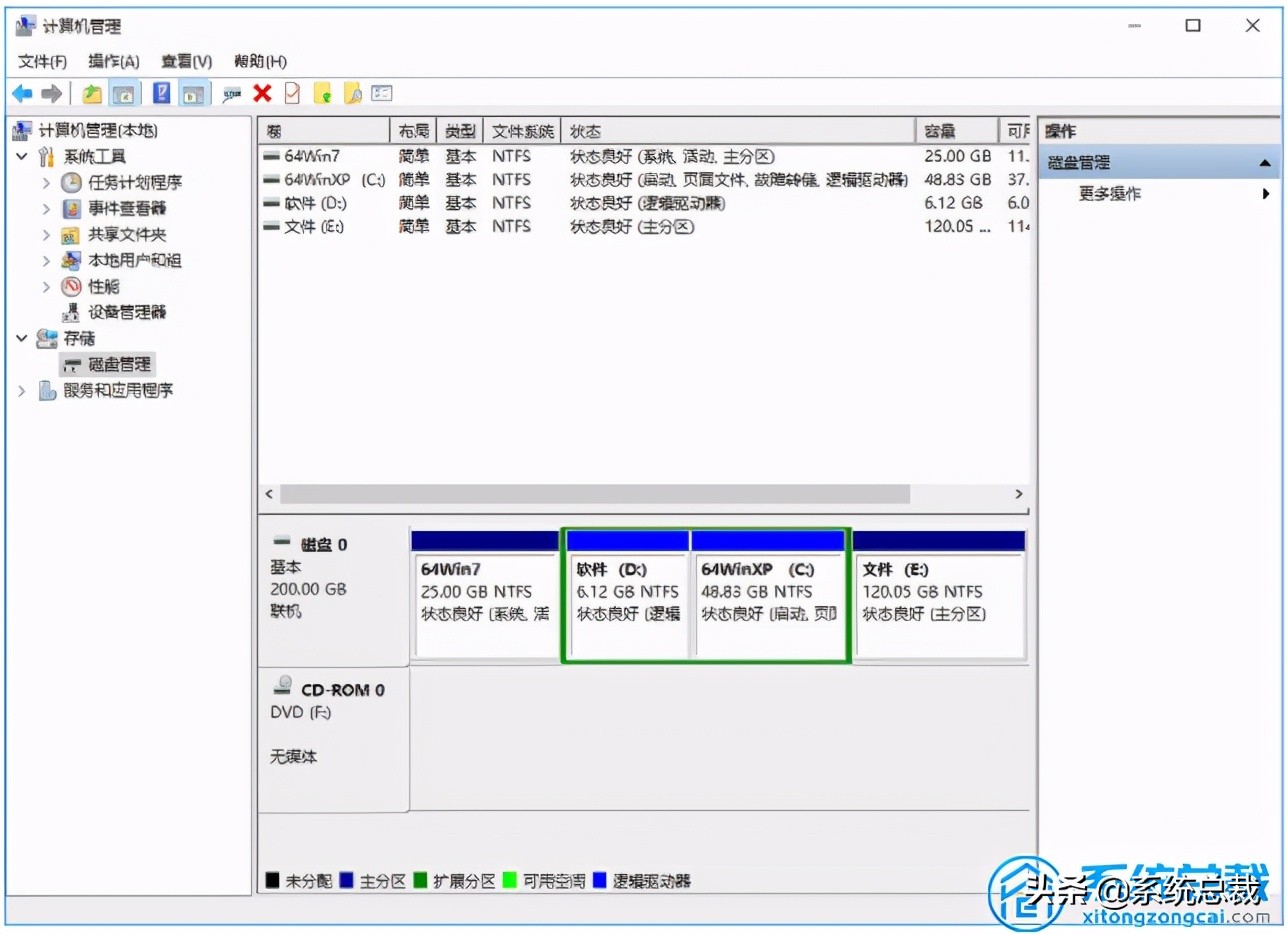 win10磁盘如何合并,win10系统怎么合并磁盘
