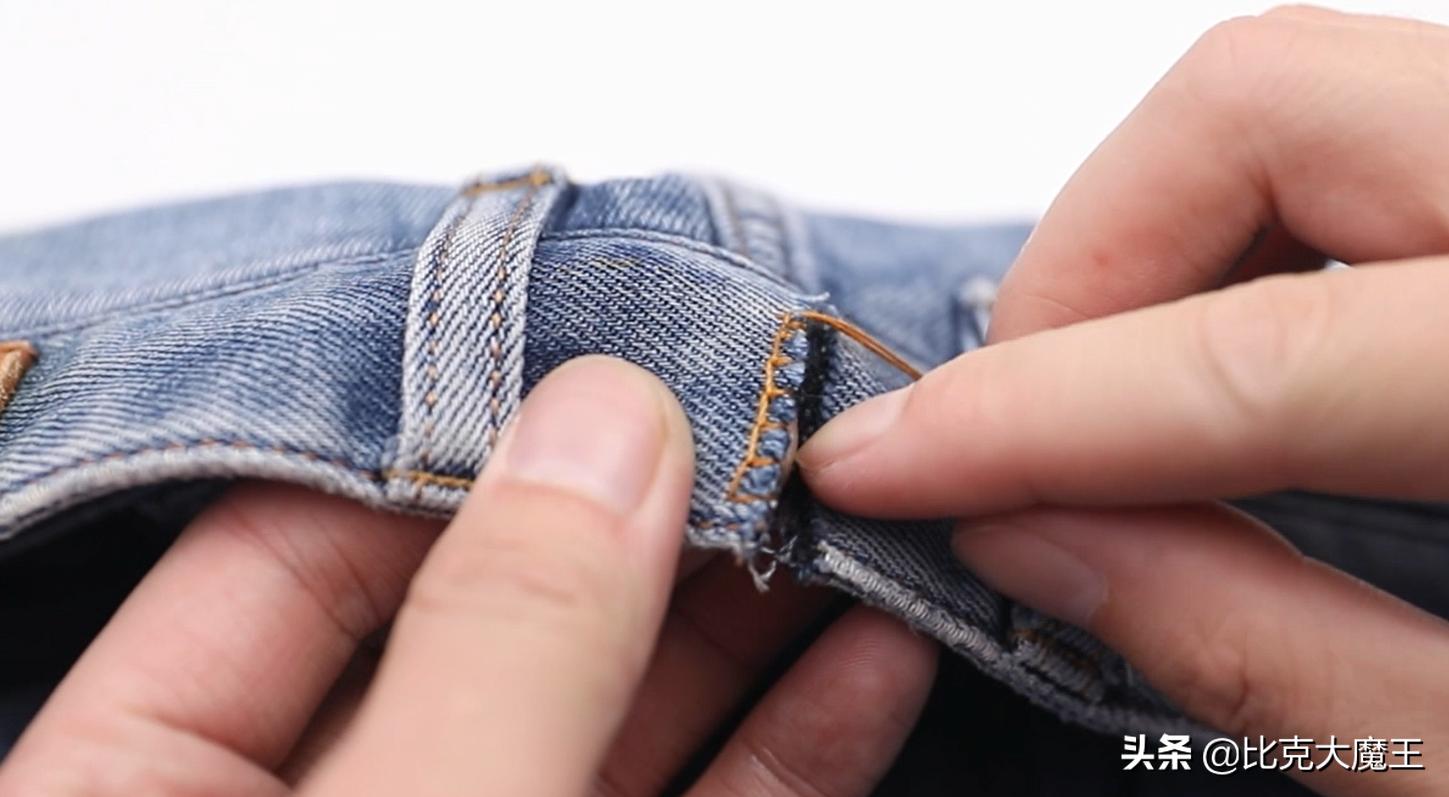 牛仔裤裤腰太大怎么剪掉小妙招,牛仔裤腰太小怎么换裤腰