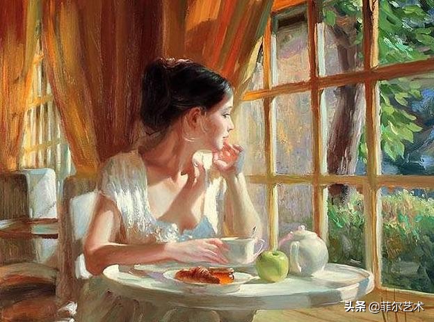 美人如花——一组温婉知性的俄罗斯女性人体油画欣赏