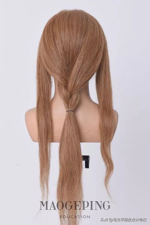 中分马尾扎中低马尾好看技巧,低马尾怎么扎才好看发量少