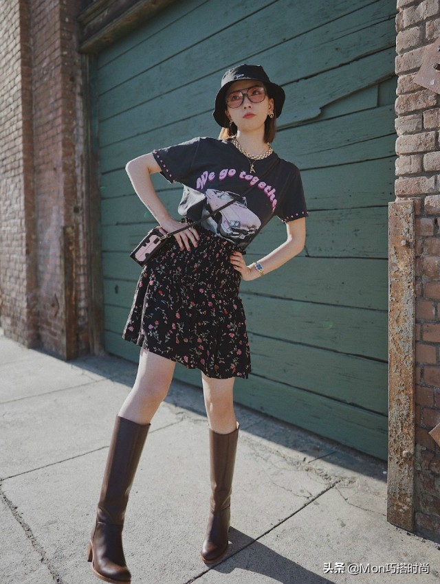 半身裙怎么穿才够好看,夏天黑色a字半身裙搭配什么鞋子