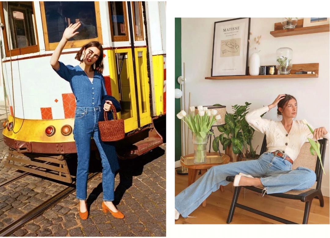 宽腿牛仔裤搭配什么鞋好看,情侣款百搭牛仔裤搭配什么鞋子