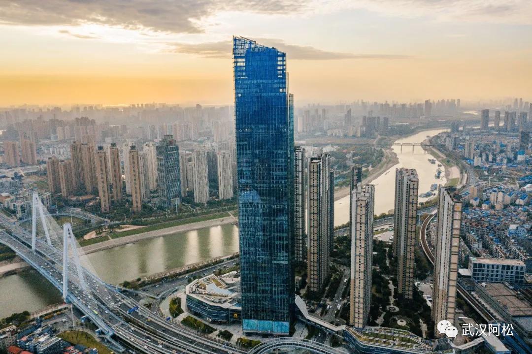 武汉十大高楼合集,武汉200米高楼全景一览