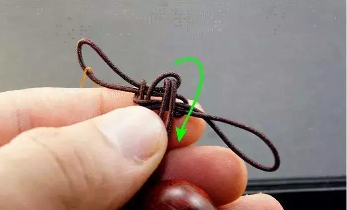 手串穿珠子打结教程慢动作简单,单绳穿珠子打结方法图解