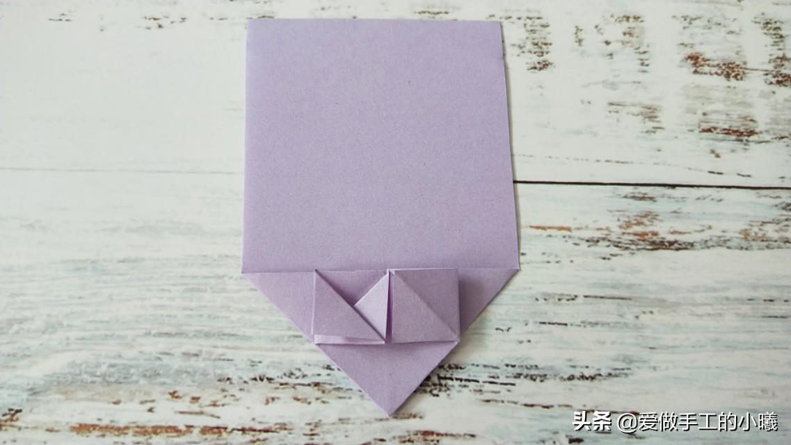 爱心折纸怎样画爱心,折纸把白色爱心变成红色爱心