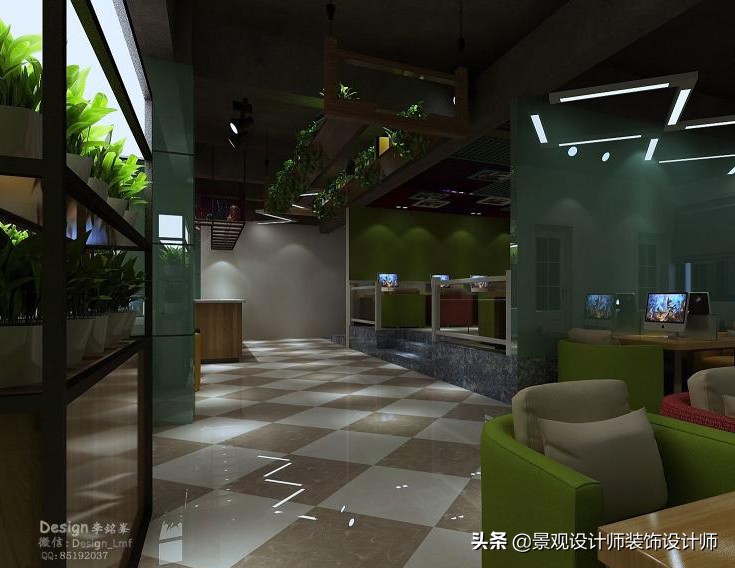 网咖设计效果图,网咖设计图哪找