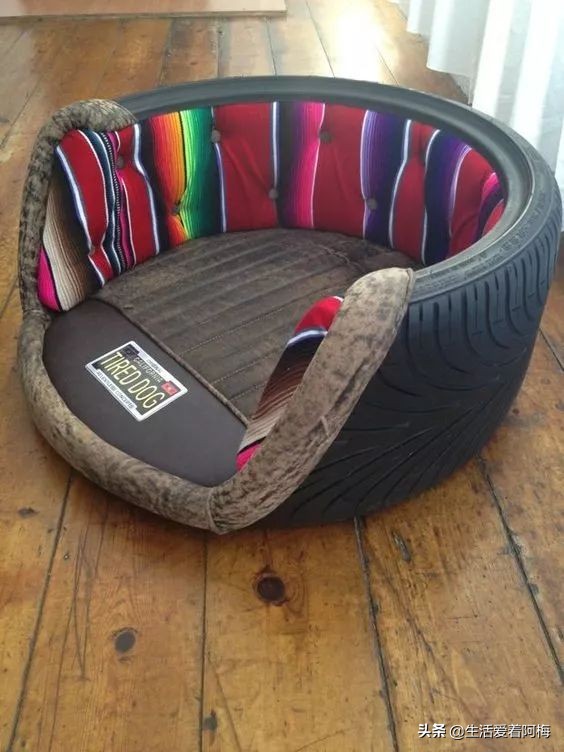 旧轮胎怎么改造成家里的装饰品,旧轮胎变废为宝炼油