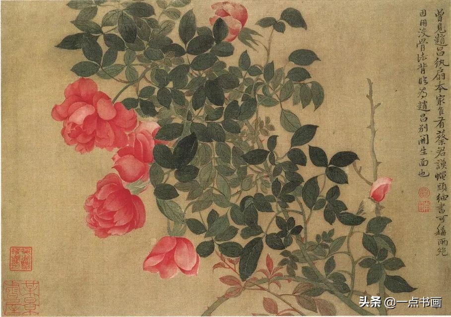 清代画家沈振麟花鸟动物作品欣赏,清代名家山水工笔画作品欣赏