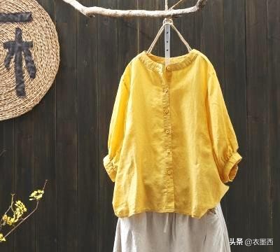百搭棉麻衬衫,文艺风棉麻衬衫