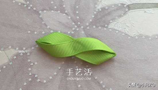 简单小清新丝带花朵发饰diy,安徽丝带手工小花朵装饰胸花教程