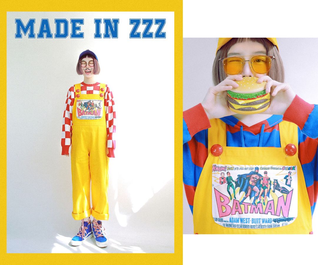 穿上背带裤，校门口保安叔叔都不拦我