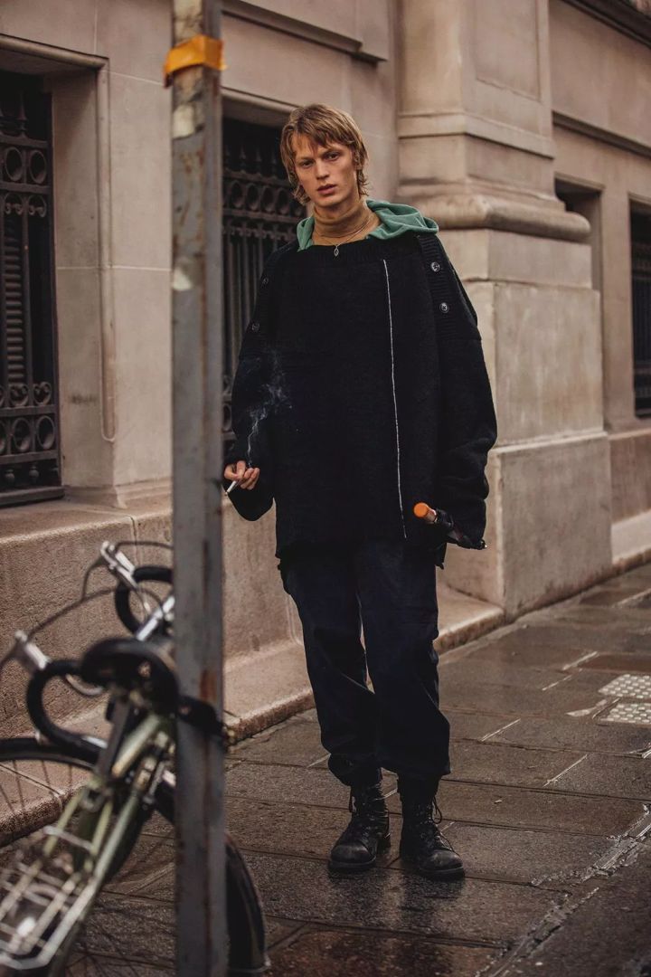 冬季男装搭配男工装裤,男生冬季裤子怎么穿暖和又好看