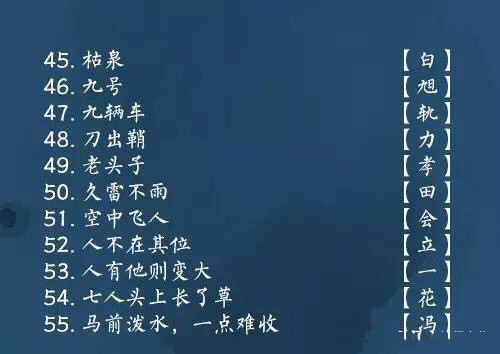 孩子越玩越聪明的猜字谜,适合6岁孩子猜字谜