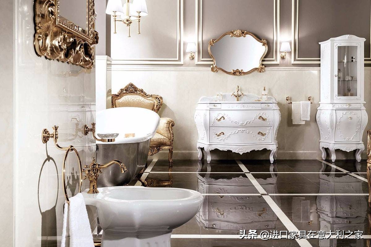 浴室柜最新款图片轻奢简欧,浴室柜款式法式轻奢