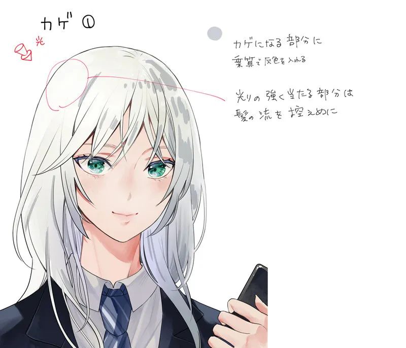 绘画教程指绘头发,作画教程简单