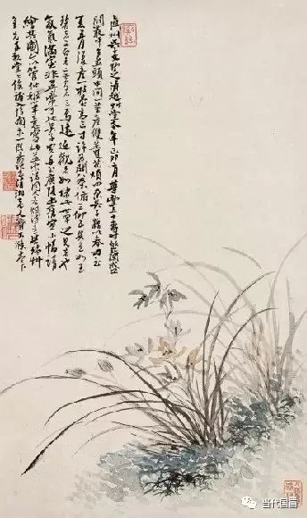十大画家笔下的兰花,五幅古代名家笔下的国画兰花欣赏