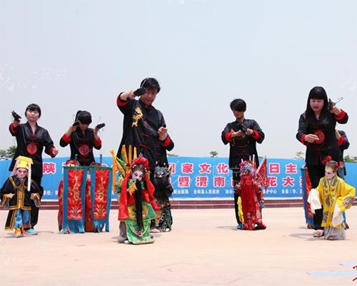 合阳百良镇莘村提线木偶戏,合阳提线木偶视频大全