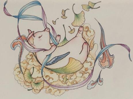 飞天猪，看有没有敦煌的影子！