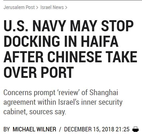 看到以色列有什么感想,以色列是否租了港口给中国