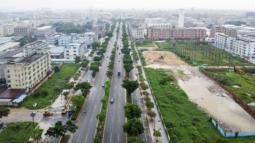 东莞石排风景航拍,东莞石排镇航拍