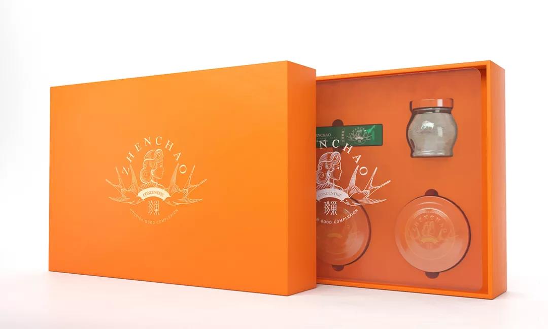 中国风时尚燕窝盒包装,100克燕窝礼盒高档包装盒