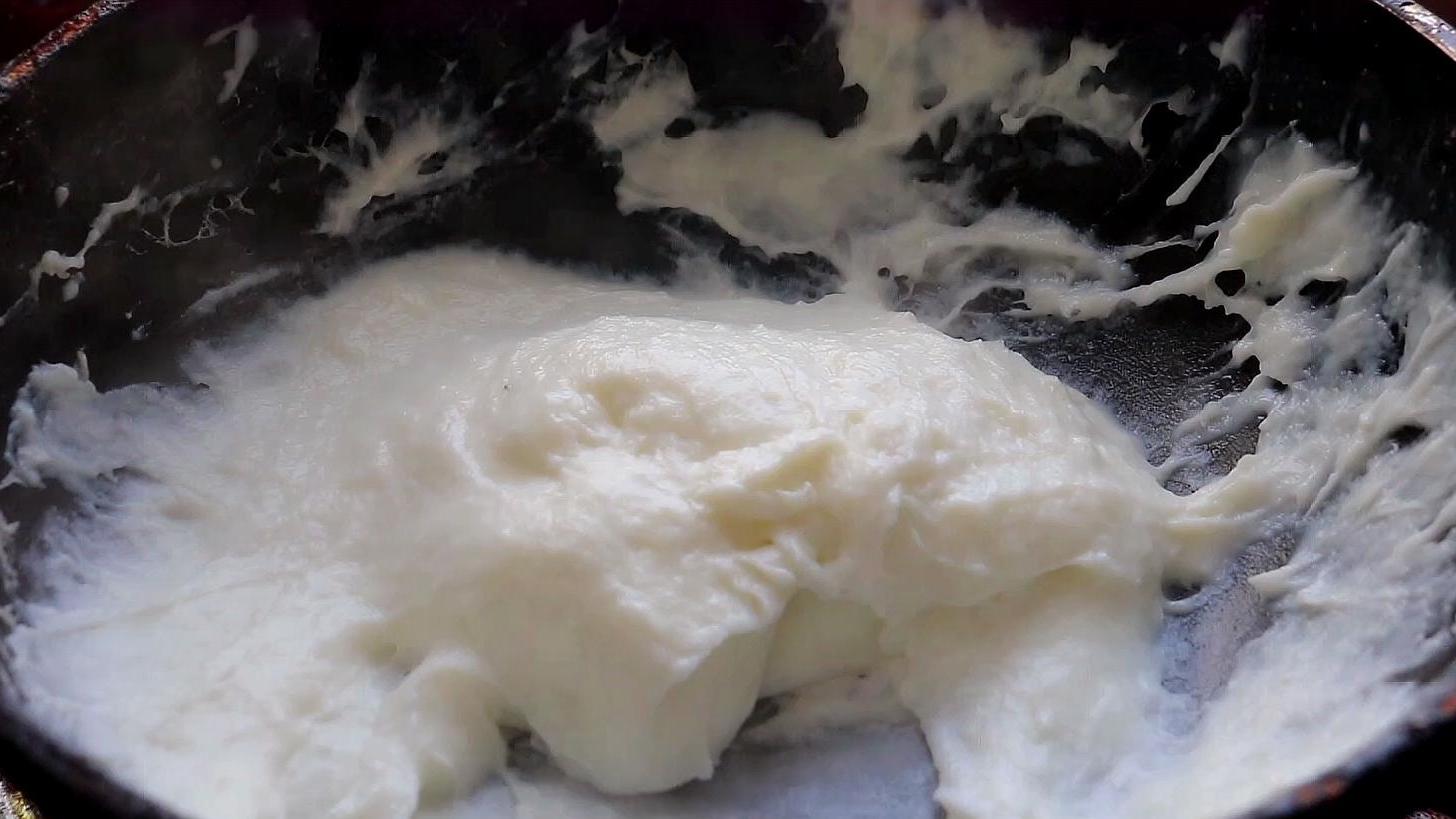 大厨教你油炸糕的做法,大厨教做江米面油炸糕视频