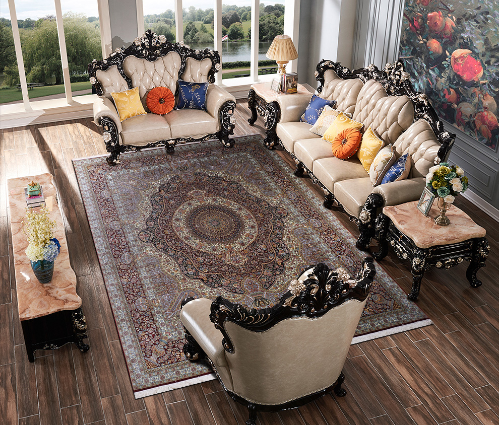 手工真丝地毯非遗,手工真丝地毯高端定制