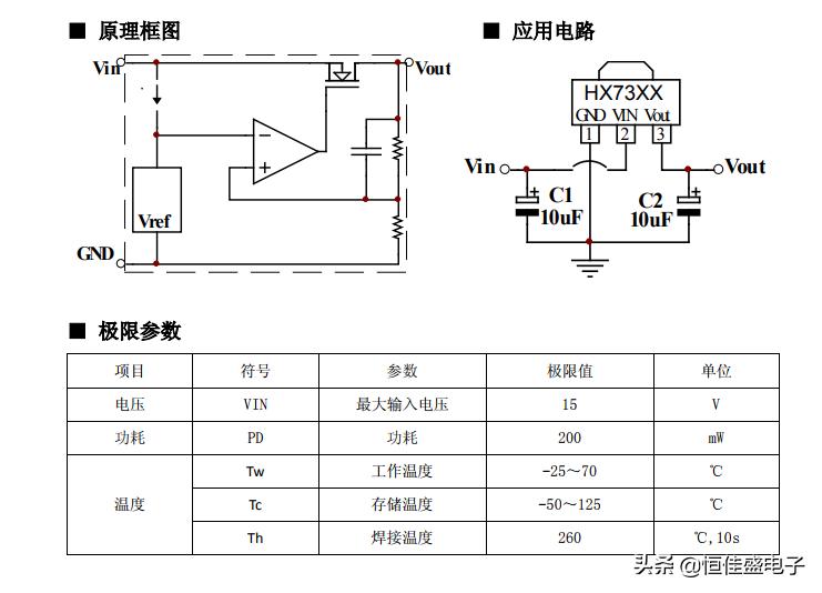 HX73XX系列--LDO线性稳压器