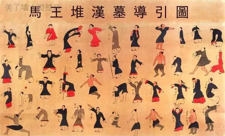 马王堆导引术44幅导引图,马王堆帛书导引术