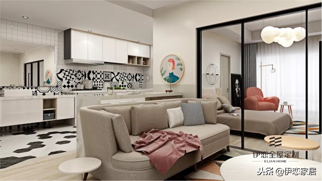 极简奶油风全屋定制柜,极简轻奢风定制柜颜色